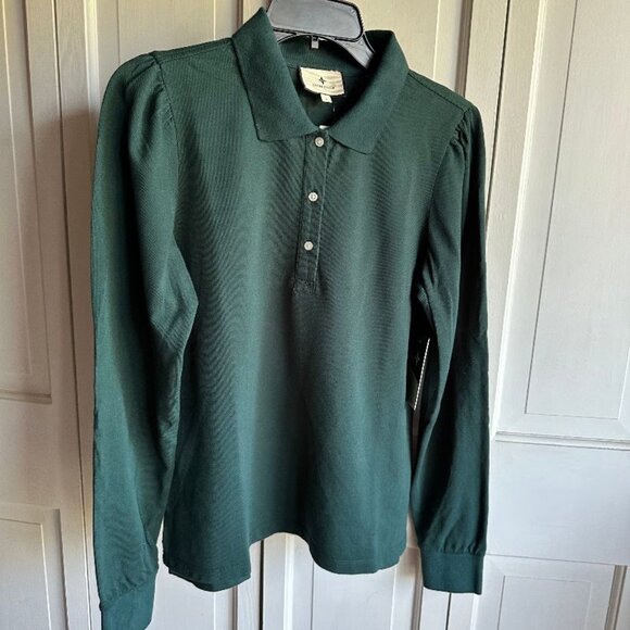 NWT Tuckernuck Dark Green Cotton Shirt Size Large - Picture 1 of 5